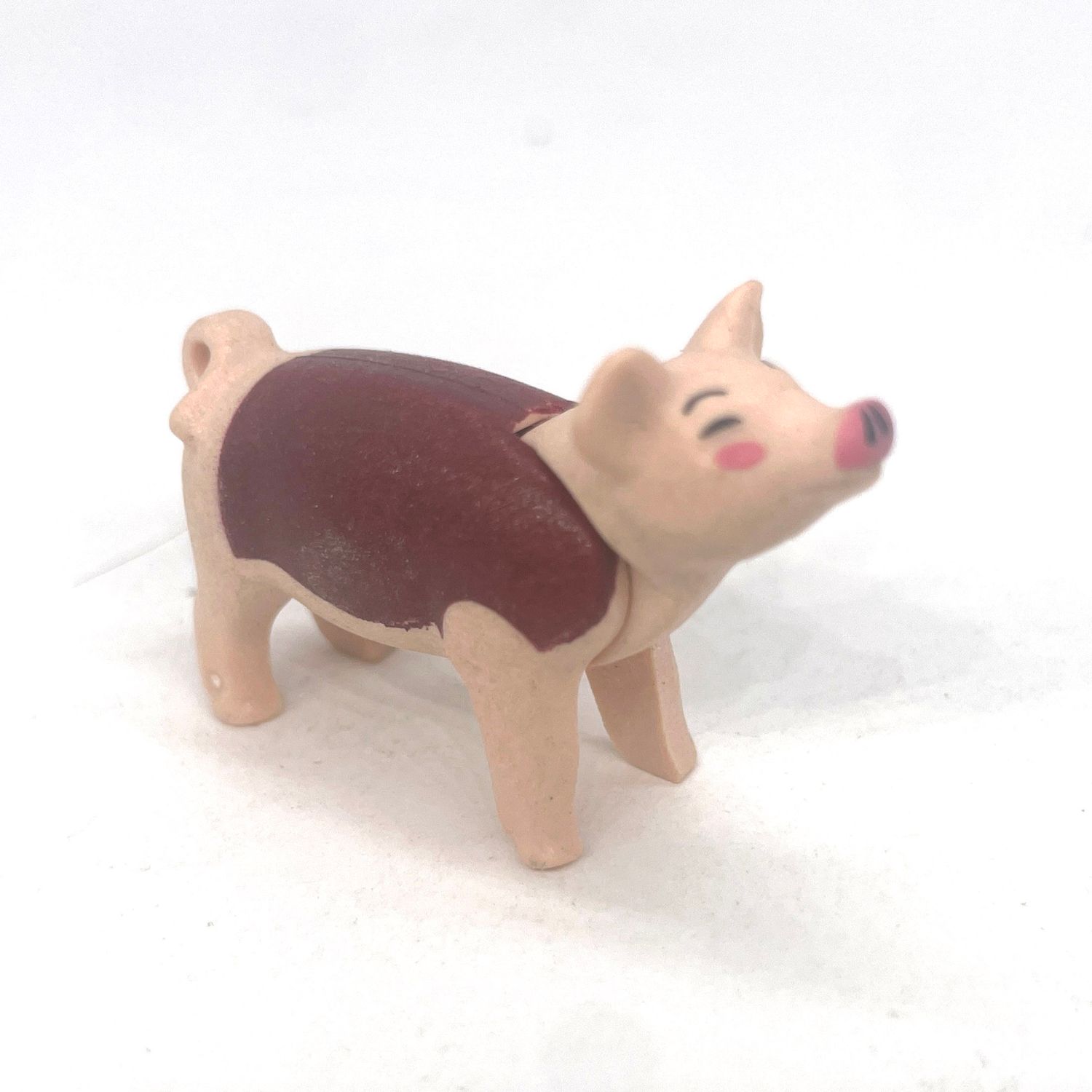 Playmobil cochonnet manteau marron