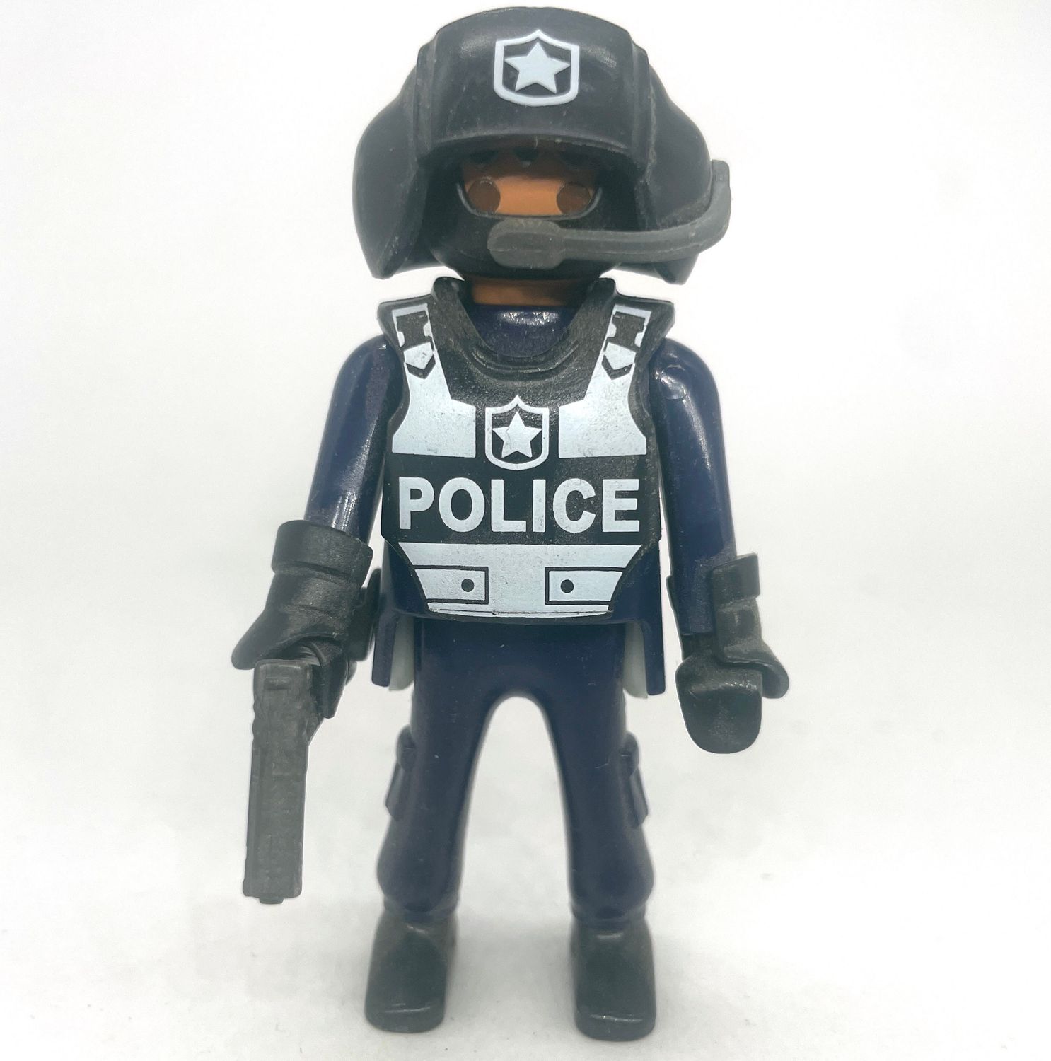 playmobil policier pilote hélico