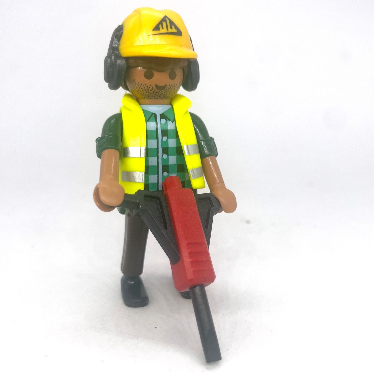 playmobil travailleur ouvrier marteau piqueur