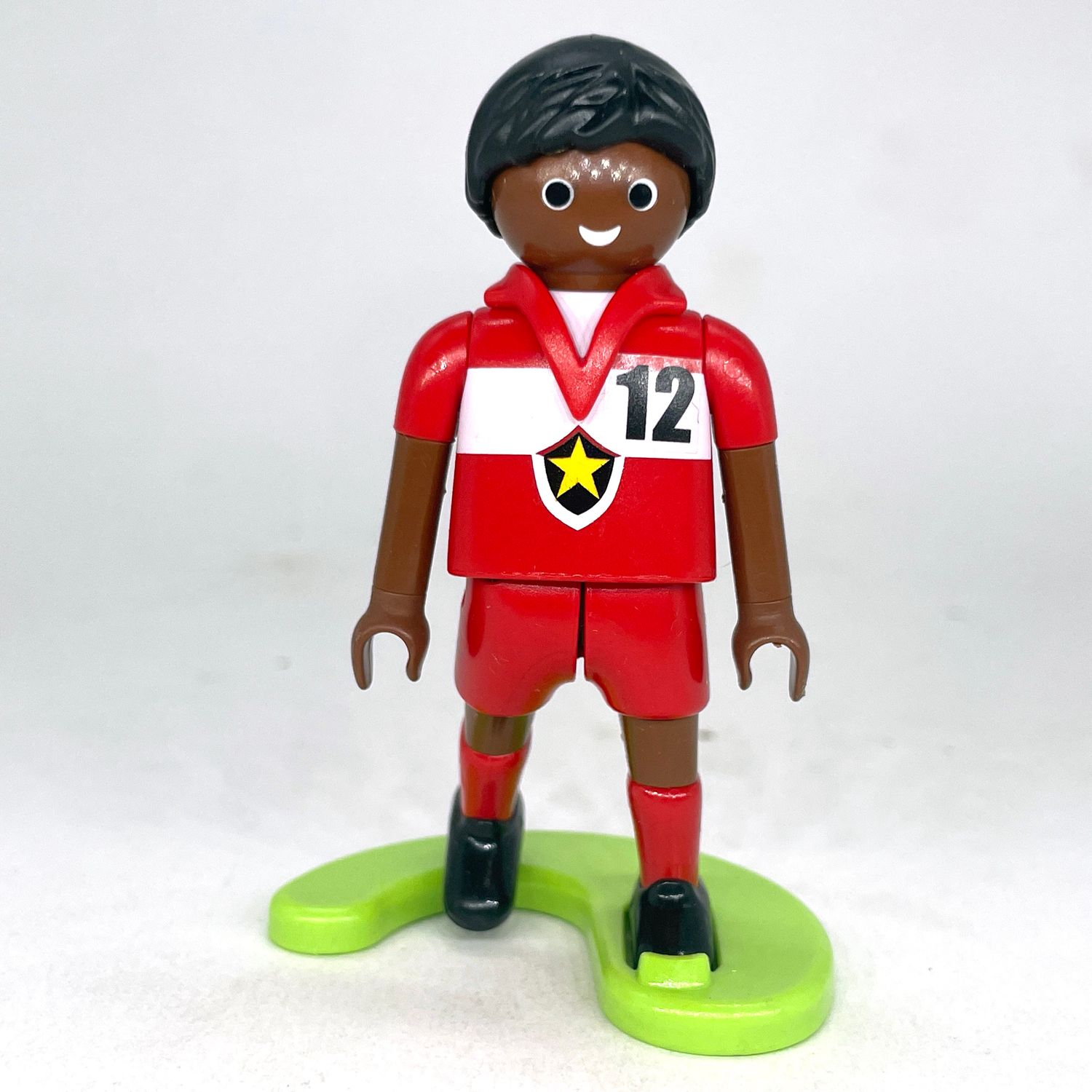 playmobil footballeur black rouge