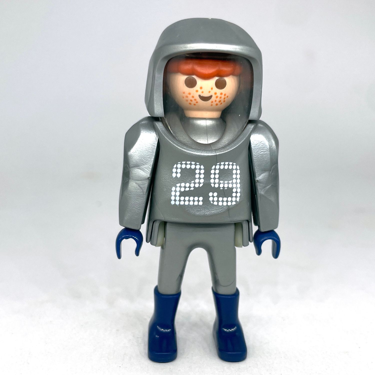 playmobil pompier combinaison argent