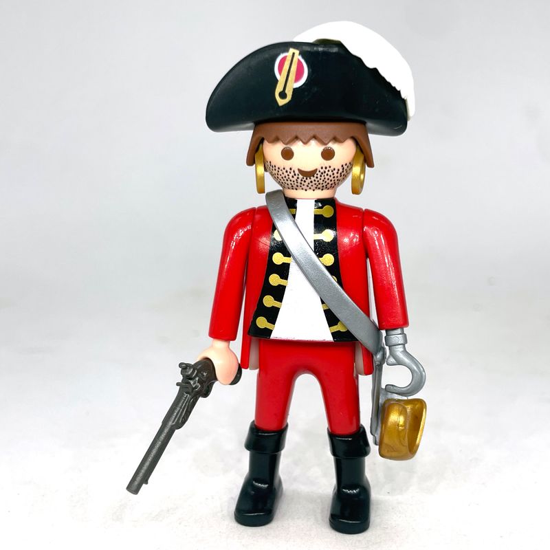 playmobil pirate en rouge