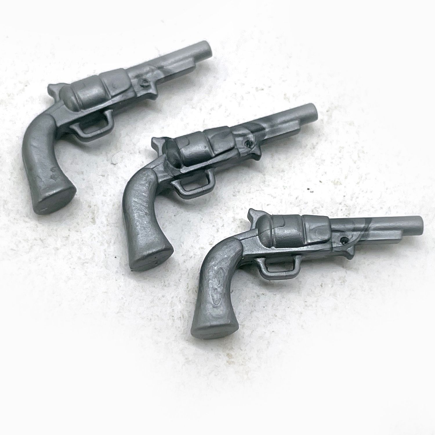 Playmobil 3 pistolets colt gris