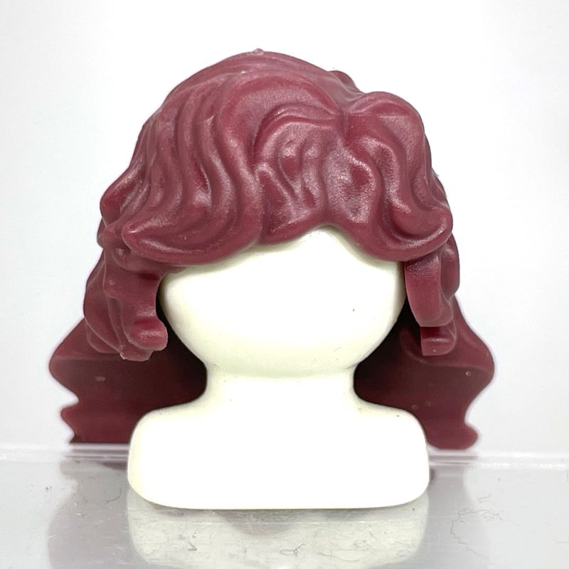 Playmobil cheveux long ondulé auburn