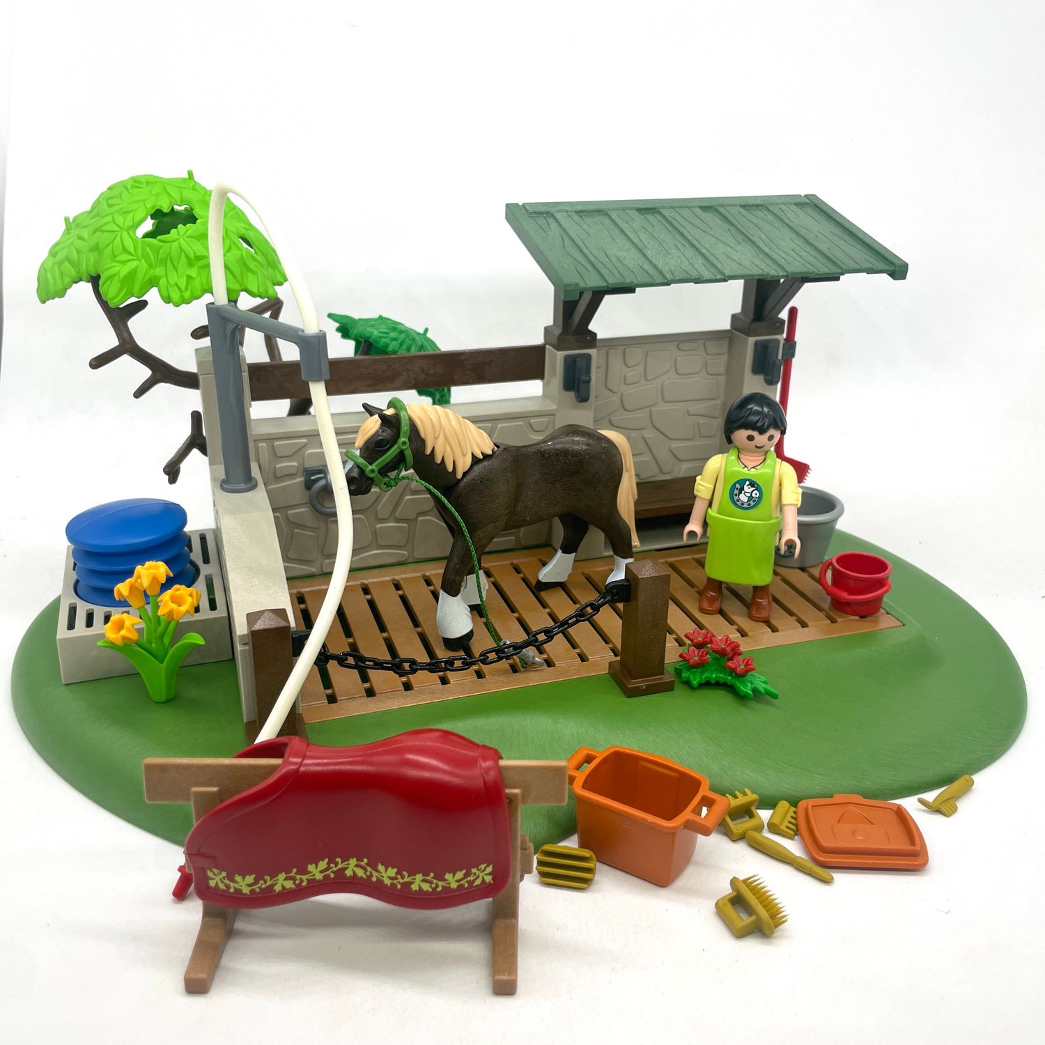 Playmobil box douche équitation