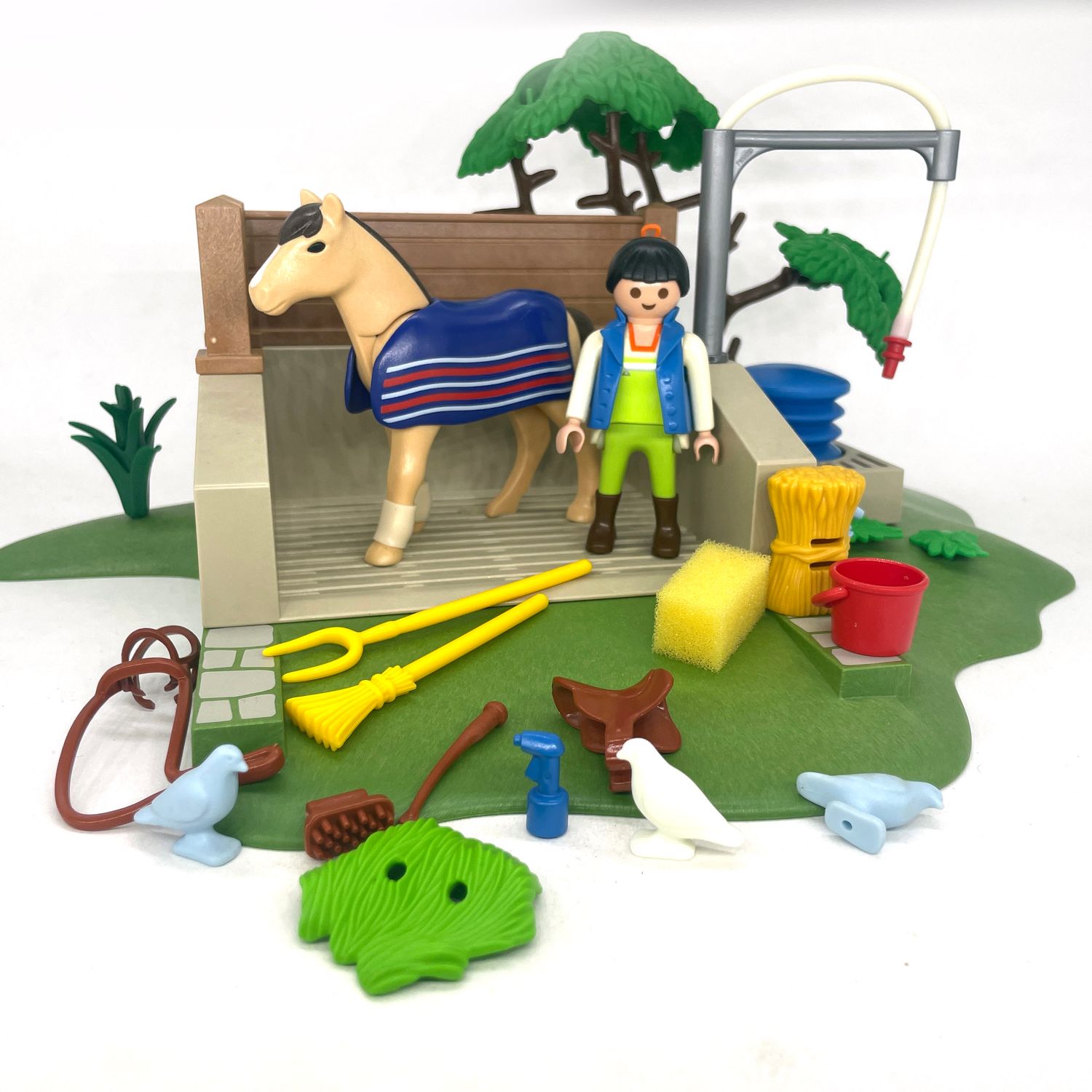Playmobil box douche équitation