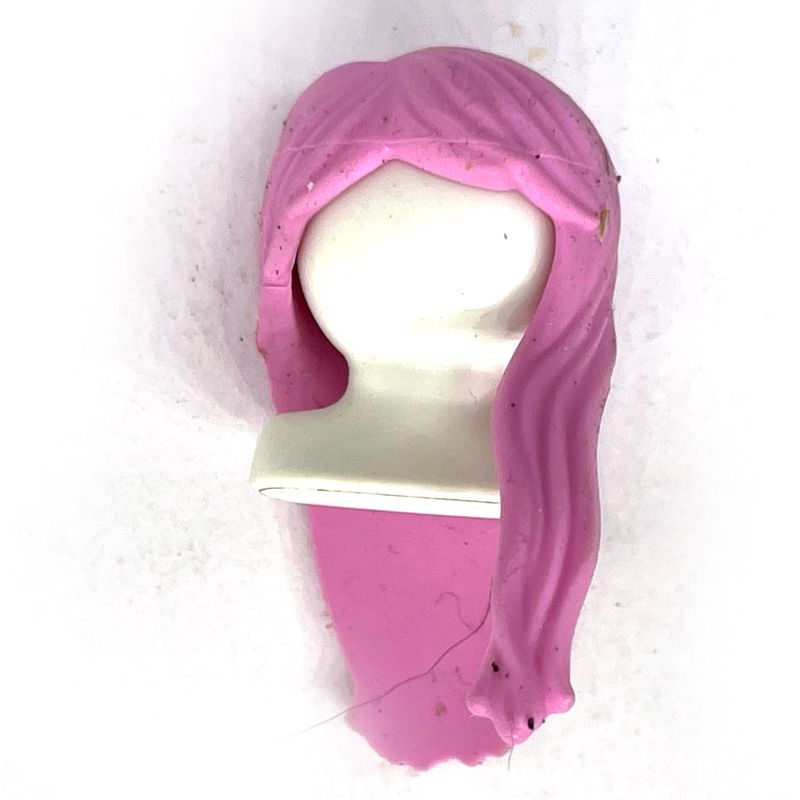 Playmobil cheveux long rose