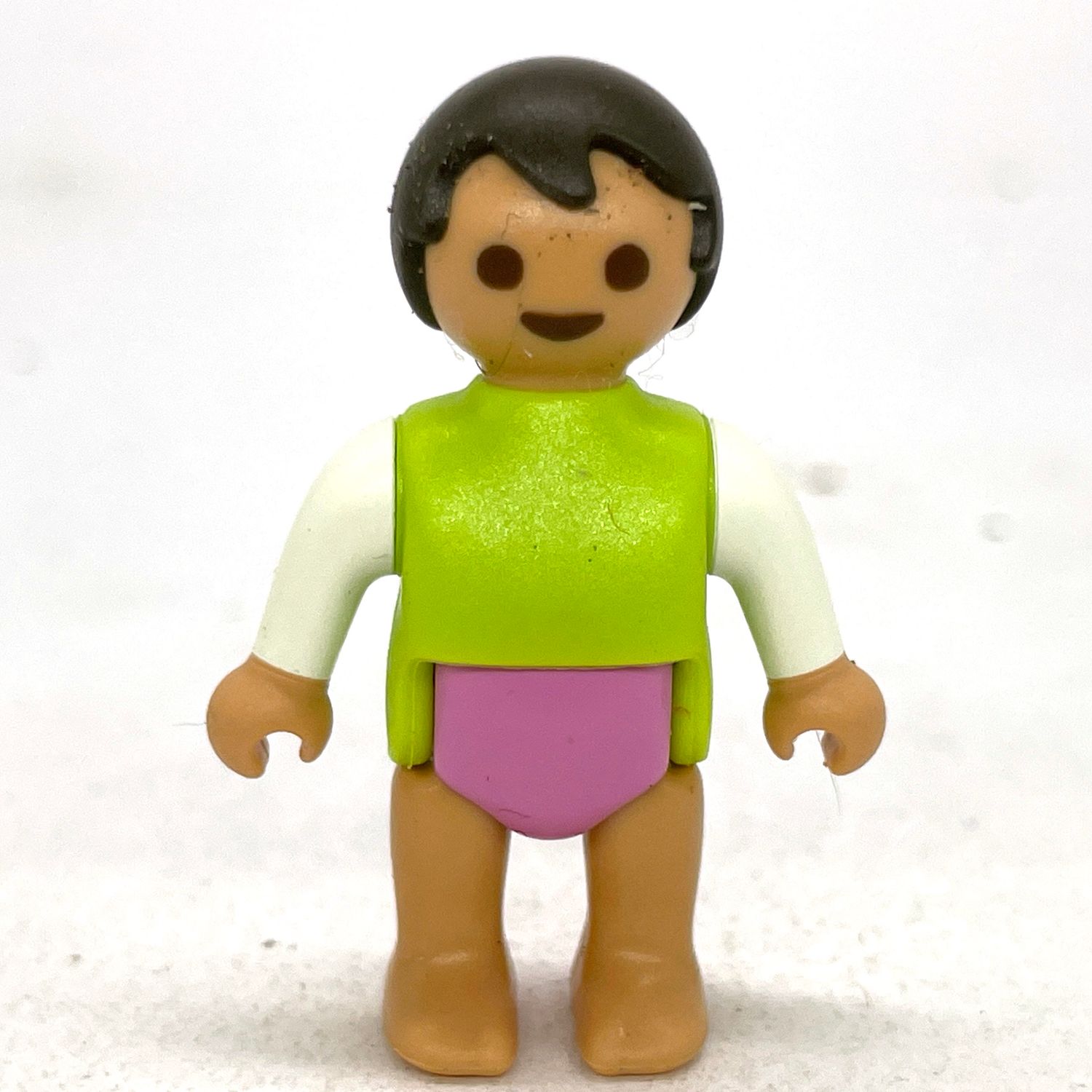 Playmobil bébé verte rose