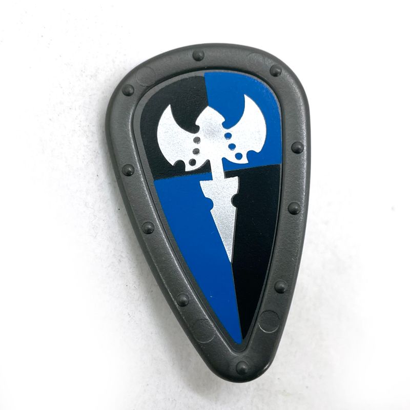 Playmobil bouclier bleu double hache