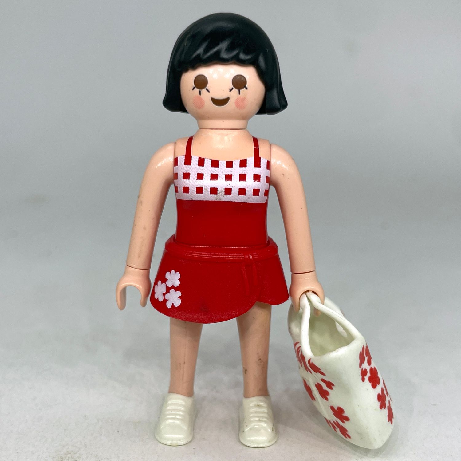 Playmobil femme city détente rouge
