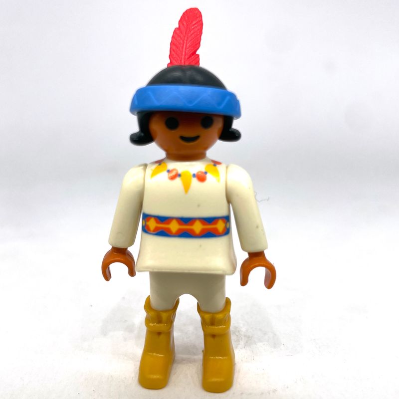 Playmobil enfant indienne en blanc