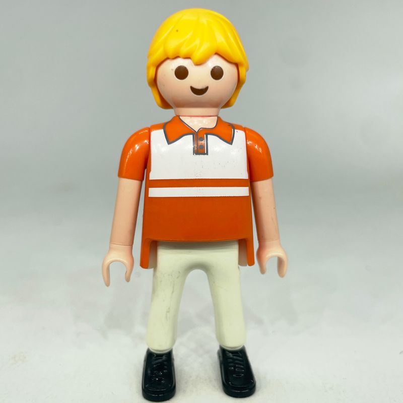 Playmobil homme city haut orange