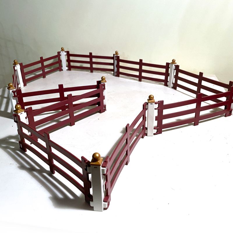 Playmobil barrière marron prestige