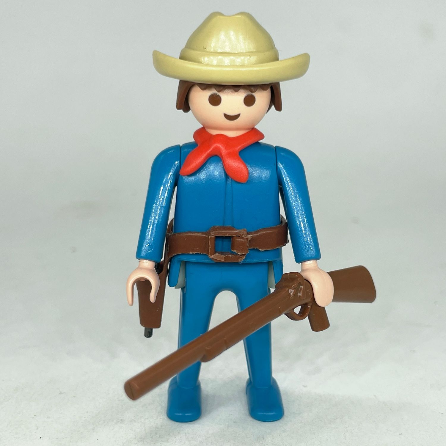Playmobil cowboy vintage bleu