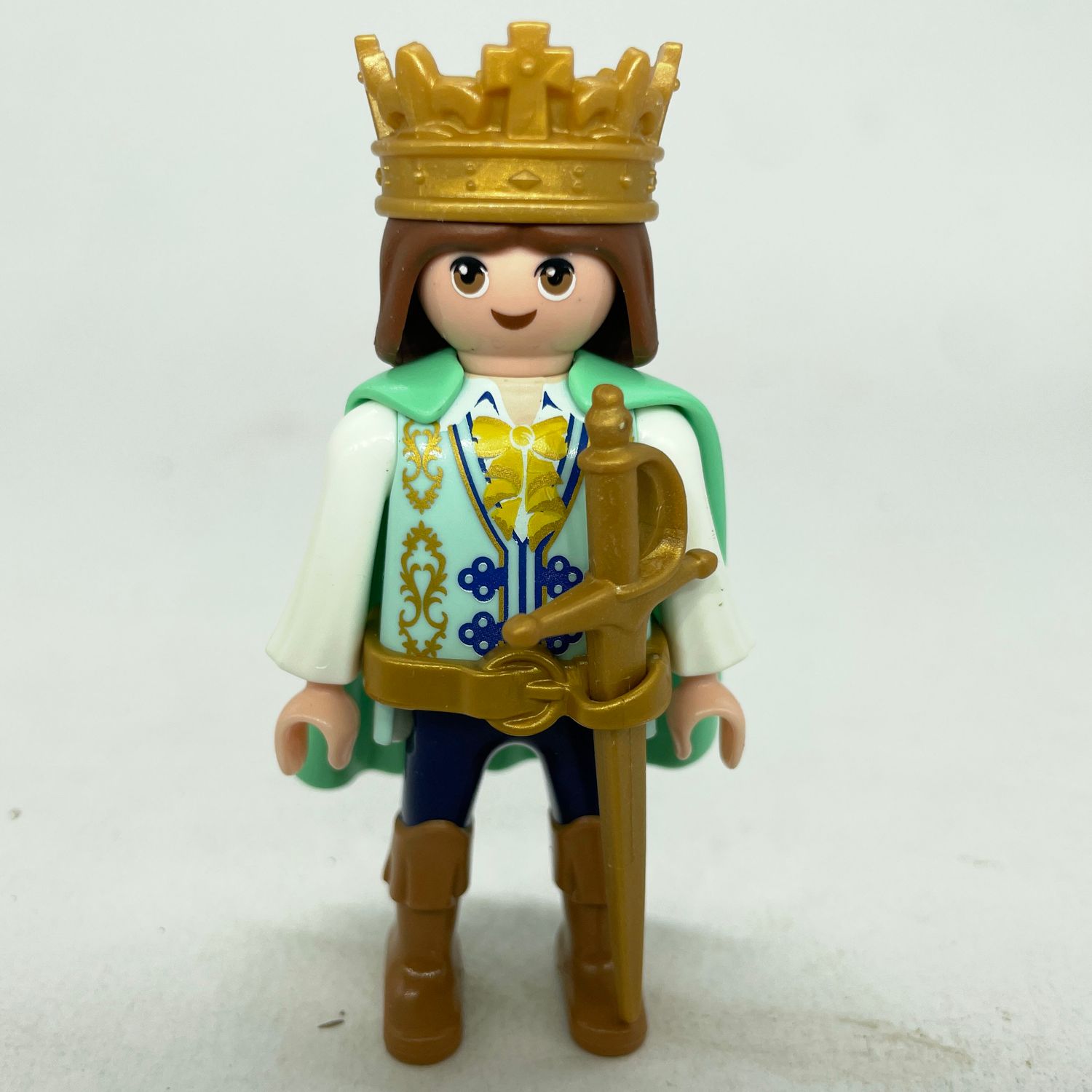 Playmobil roi prince vert clair