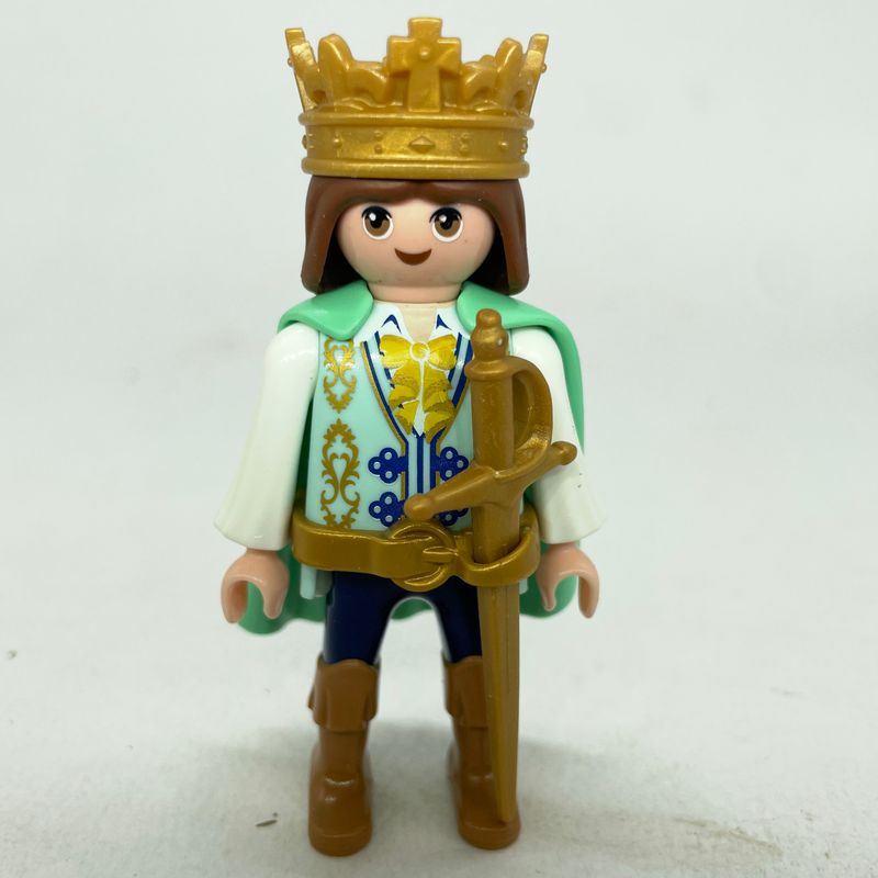 Playmobil roi prince vert clair