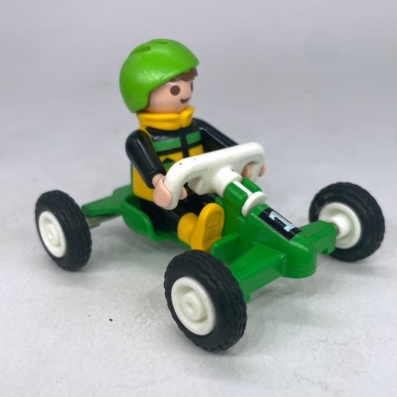 Playmobil voiture à pédale verte