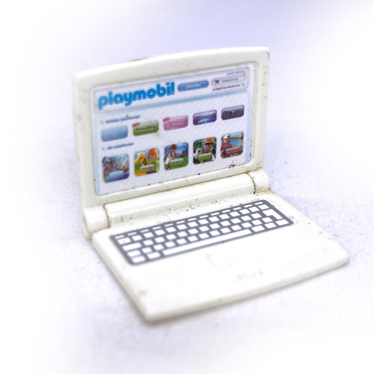 playmobil ordinateur blanc