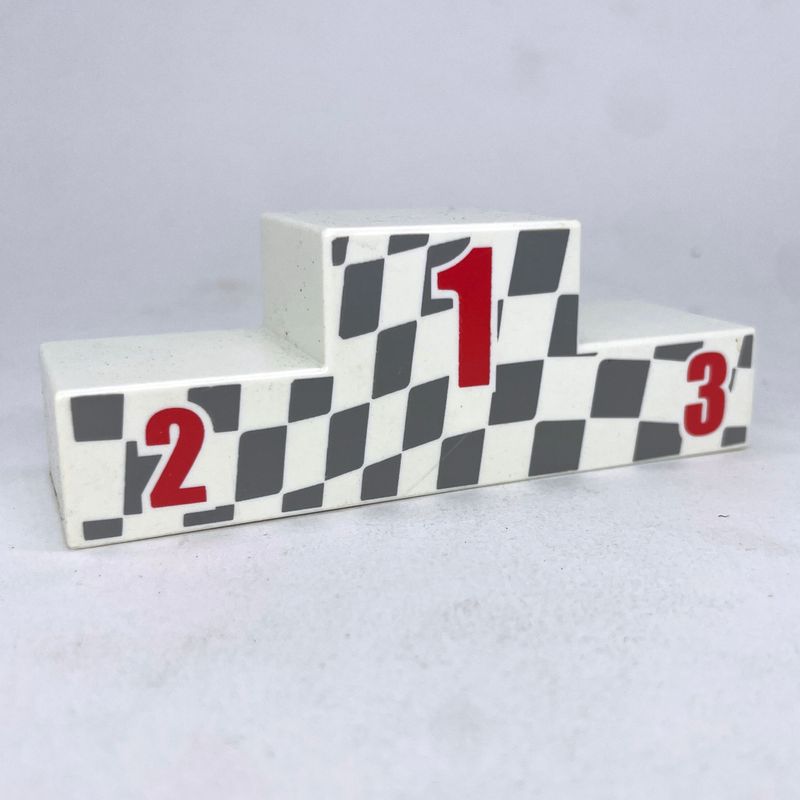 playmobil podium vainqueur à damier