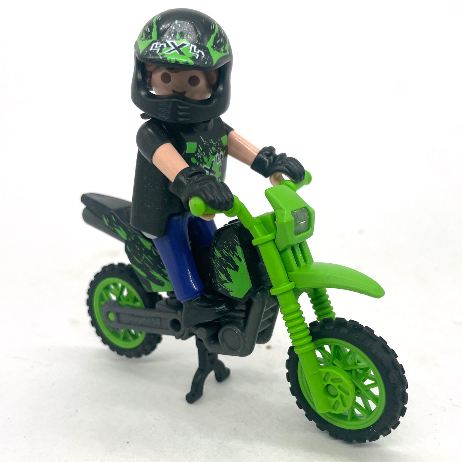 playmobil moto trial verte