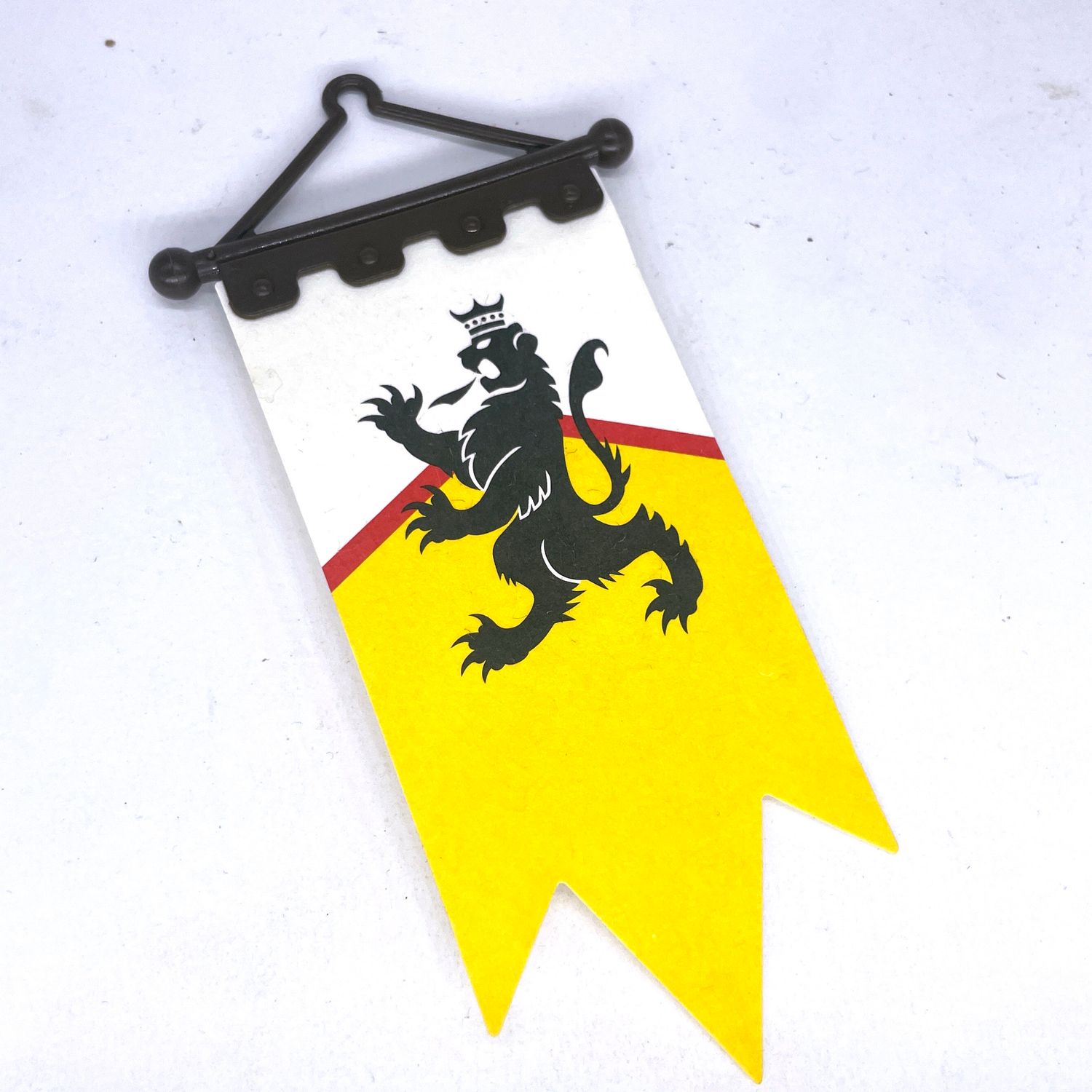 playmobil drapeau grande banderolle lion noir