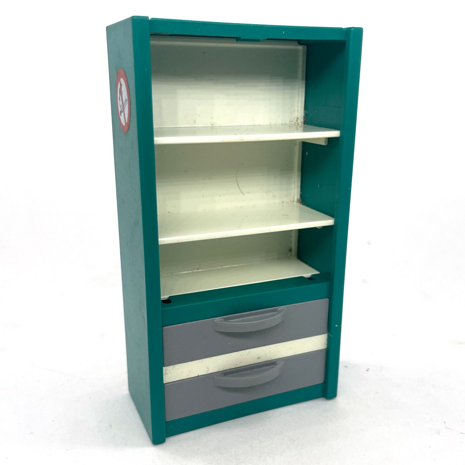 playmobil armoire étagère vert