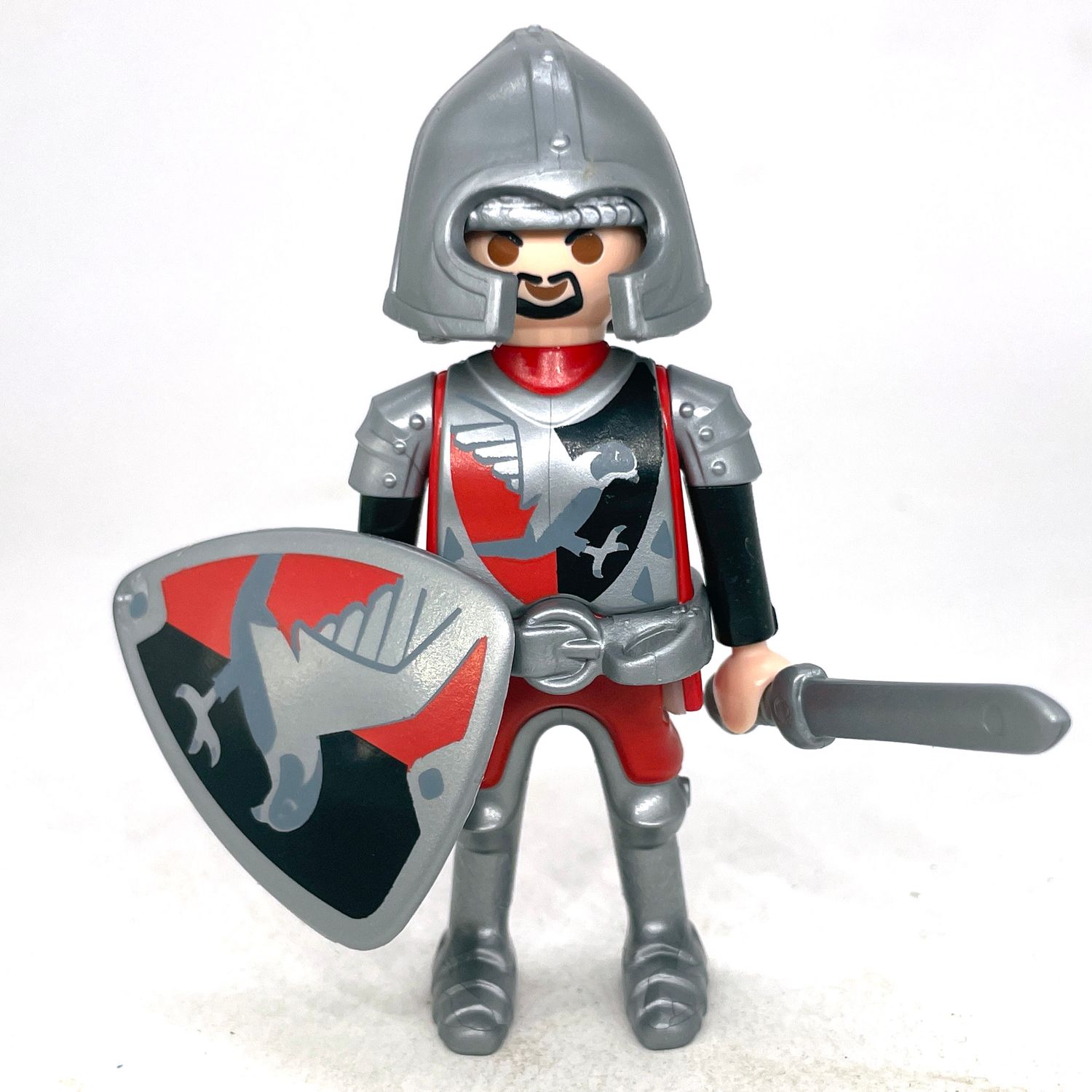 playmobil chevalier aigle rouge