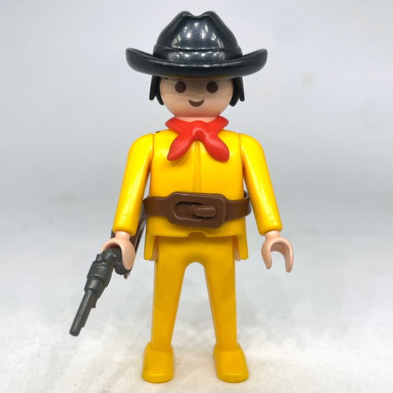 playmobil cowboy vintage jaune