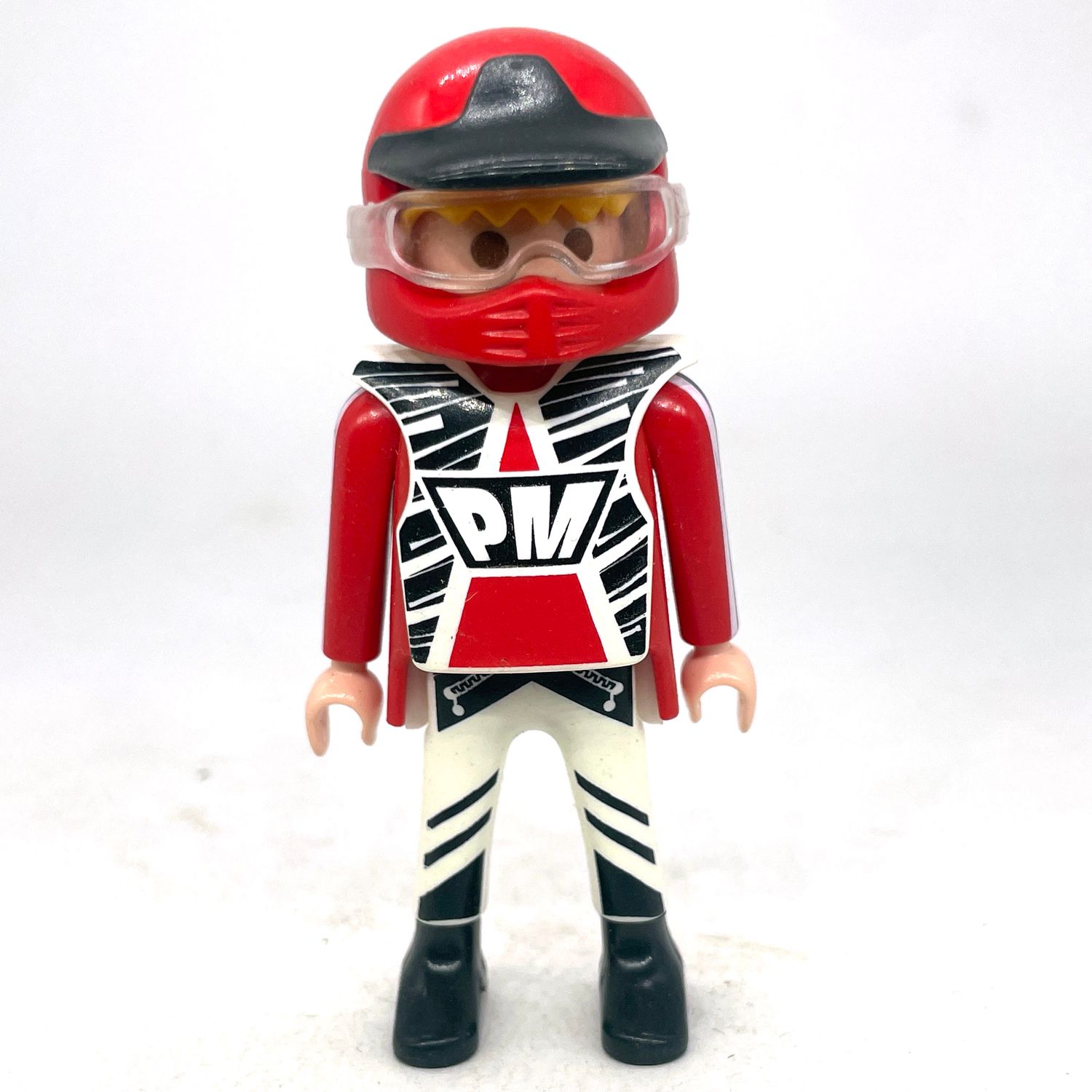 playmobil motard rouge blanc playmobil motard rouge blanc