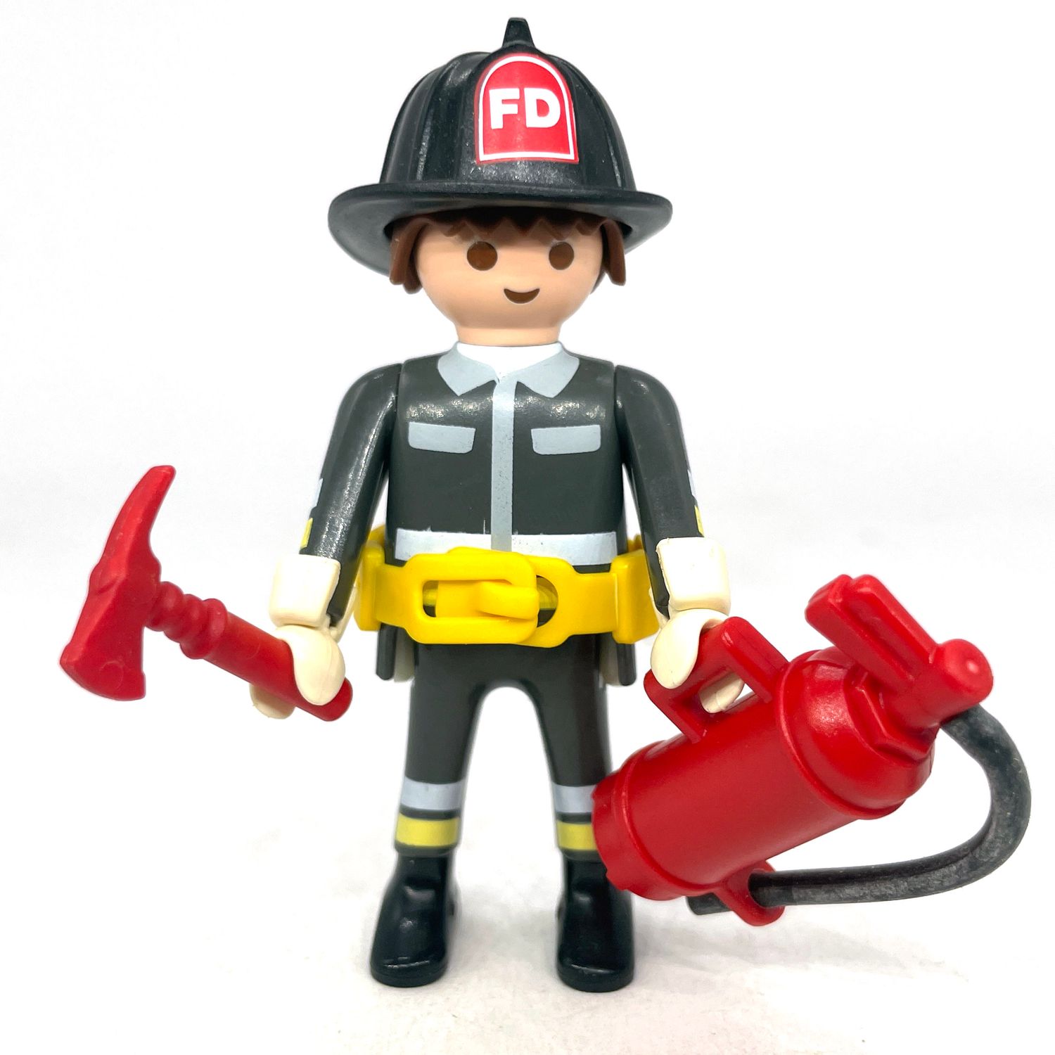 playmobil pompier américain extincteur