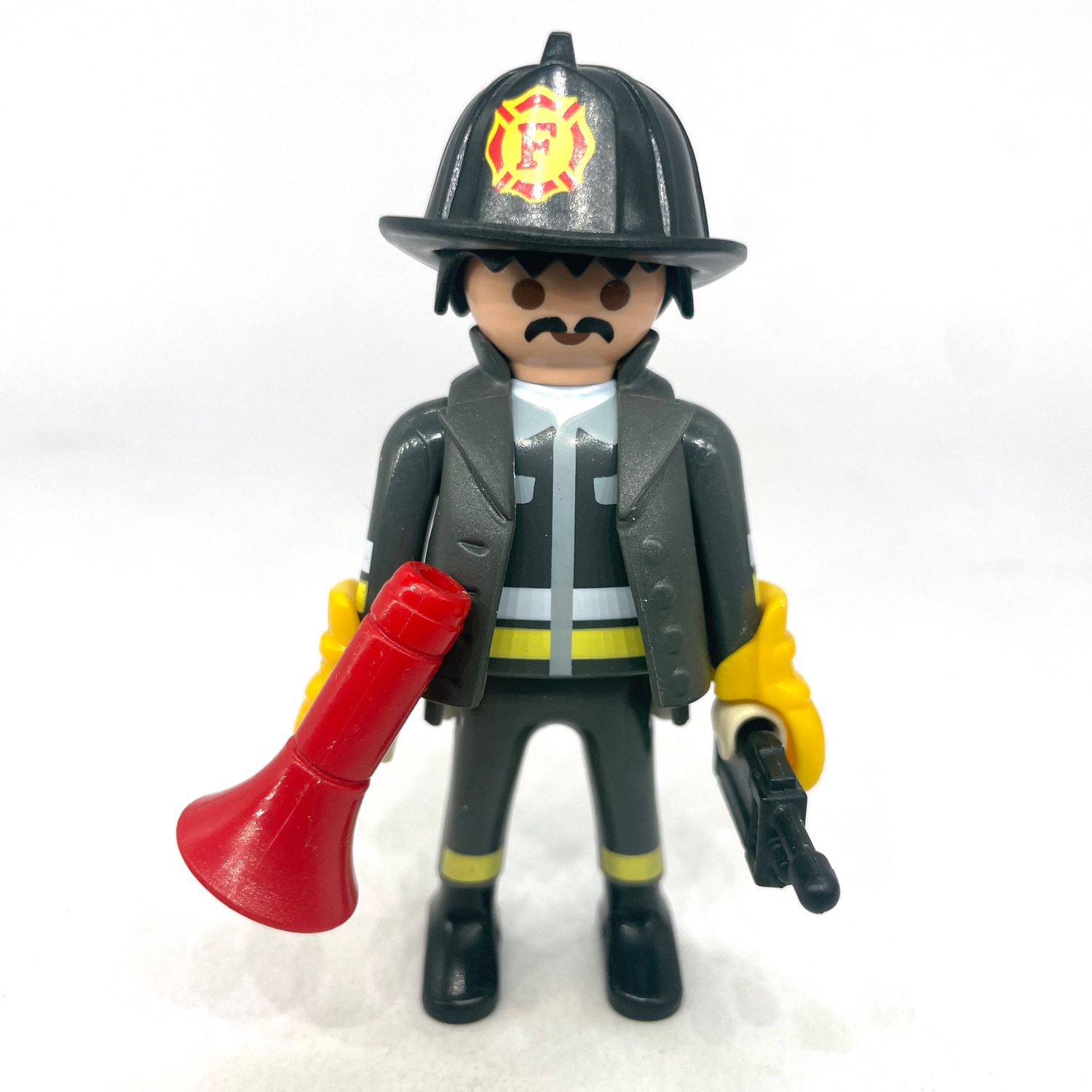 playmobil pompier américain gris