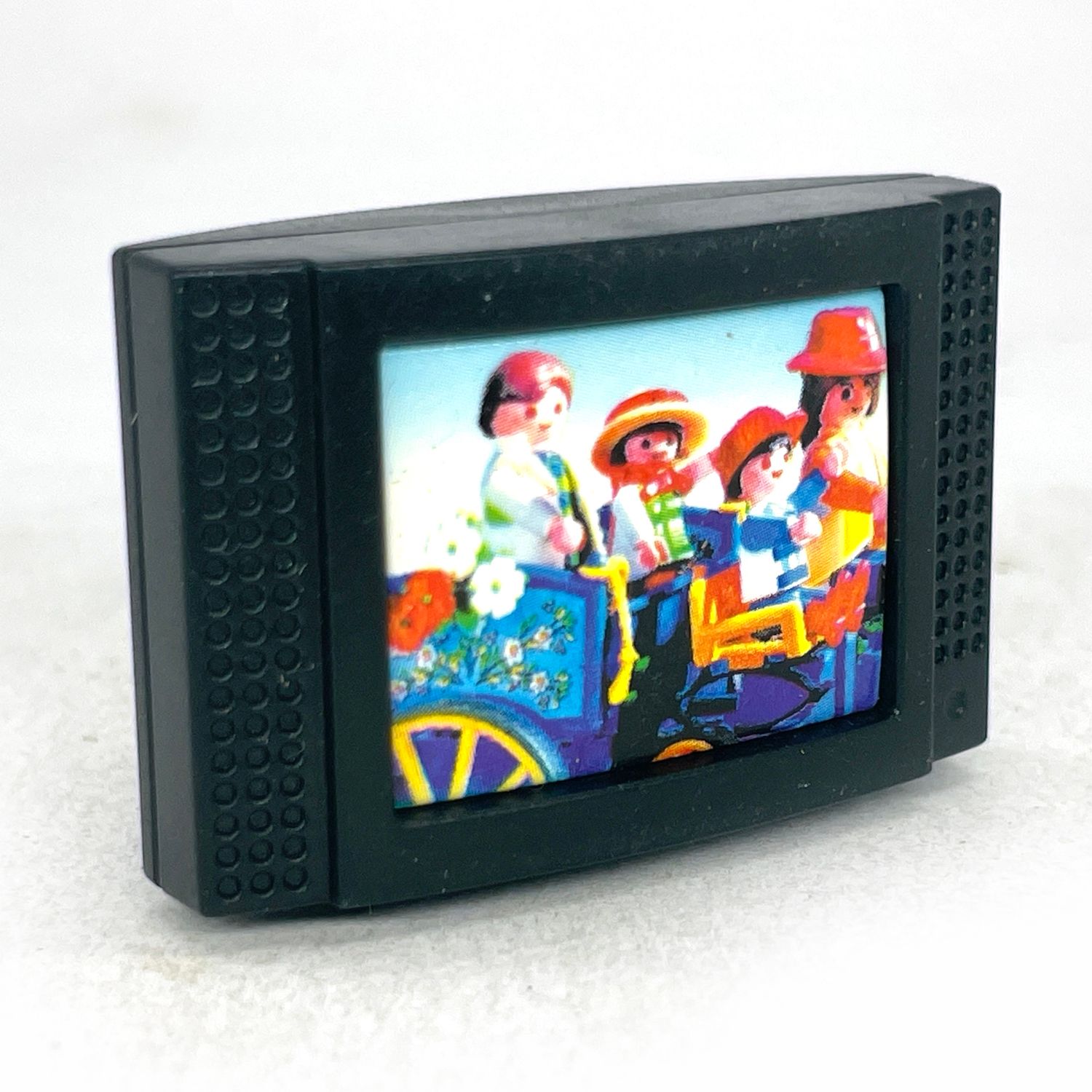 playmobil tv télévision calèche