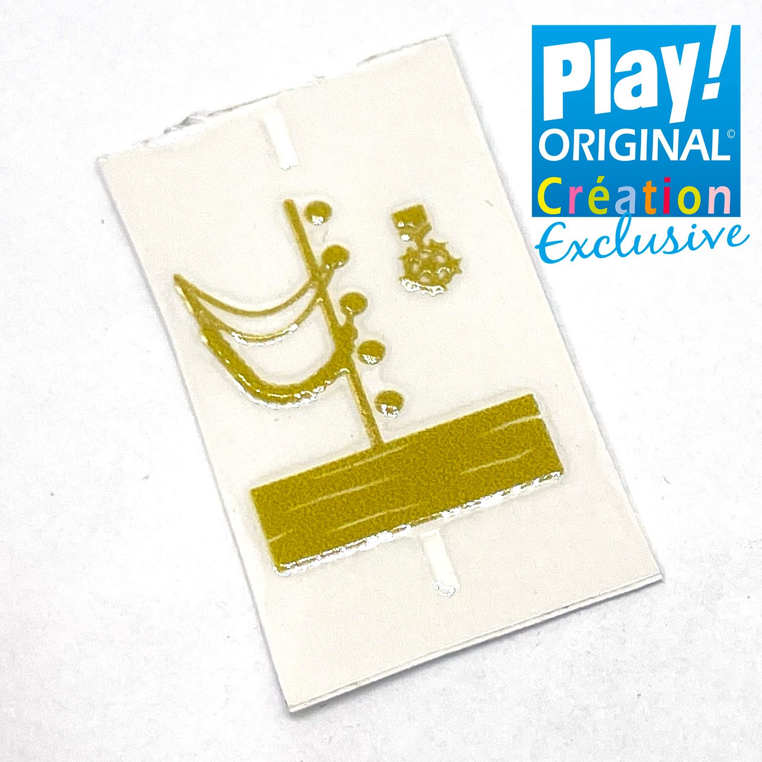 playmobil plastron officier or