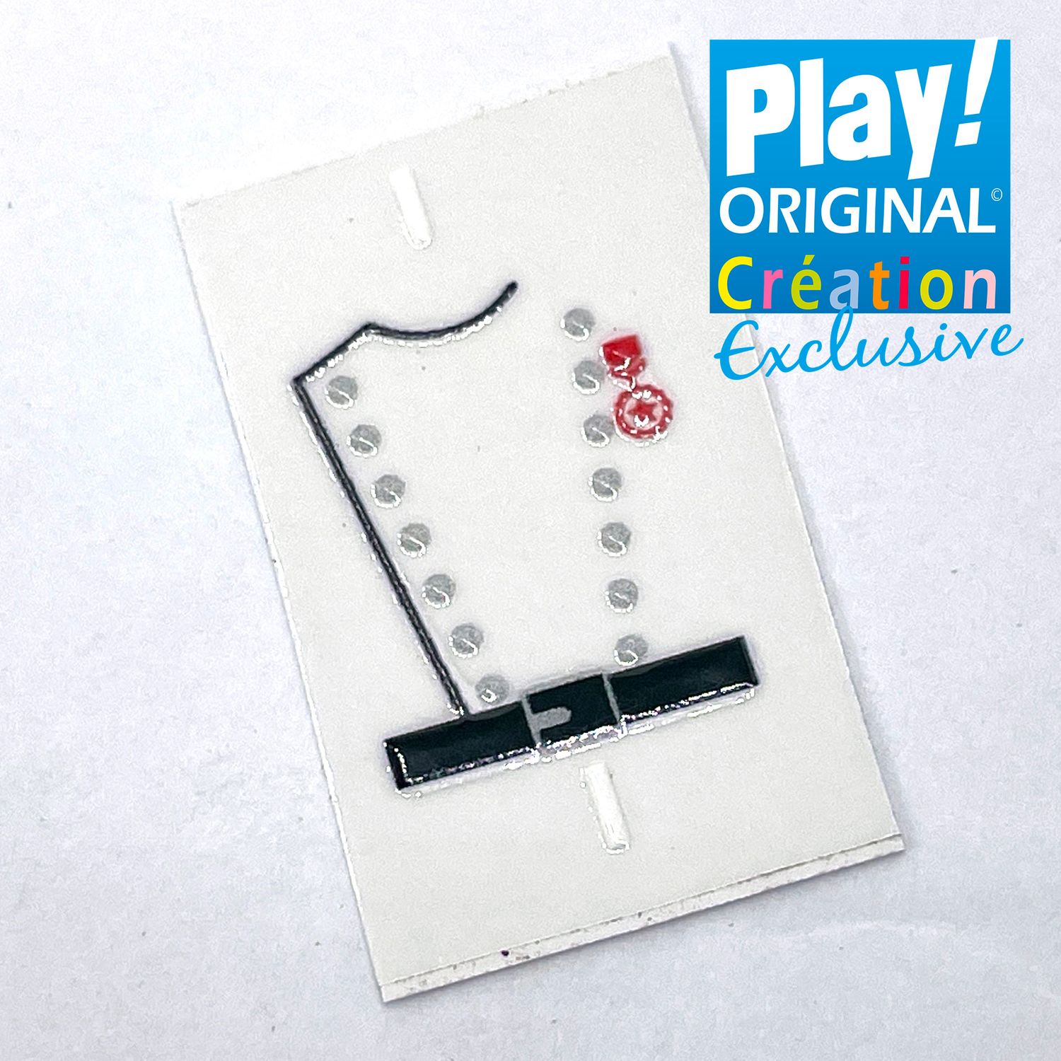 playmobil plastron officier blanc 2
