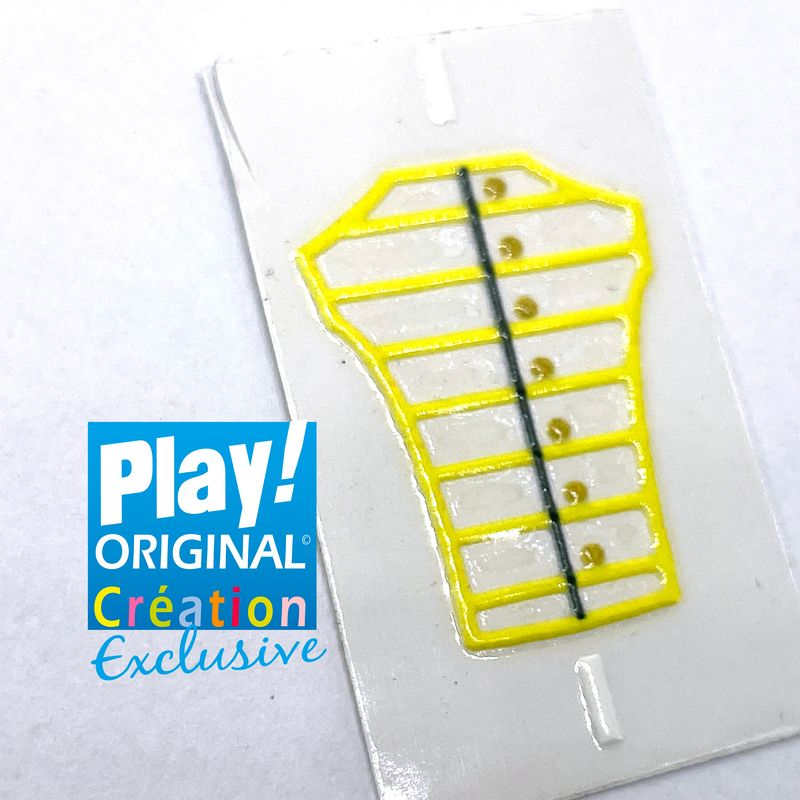 playmobil plastron brodé jaune playmobil plastron brodé jaune