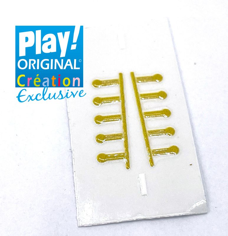 playmobil plastron brodé or playmobil plastron brodé or