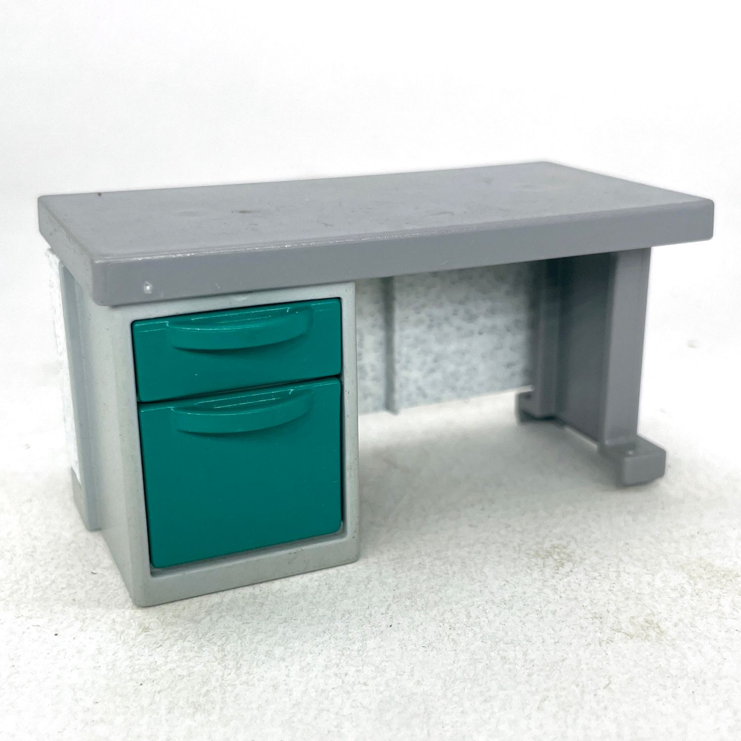 playmobil bureau gris vert