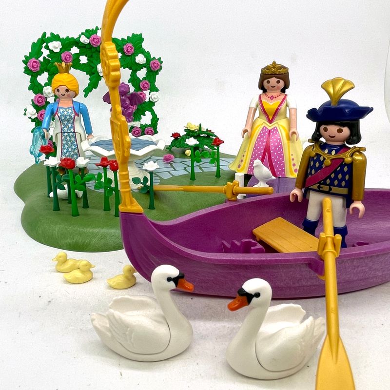 playmobil îlot princesse avec barque