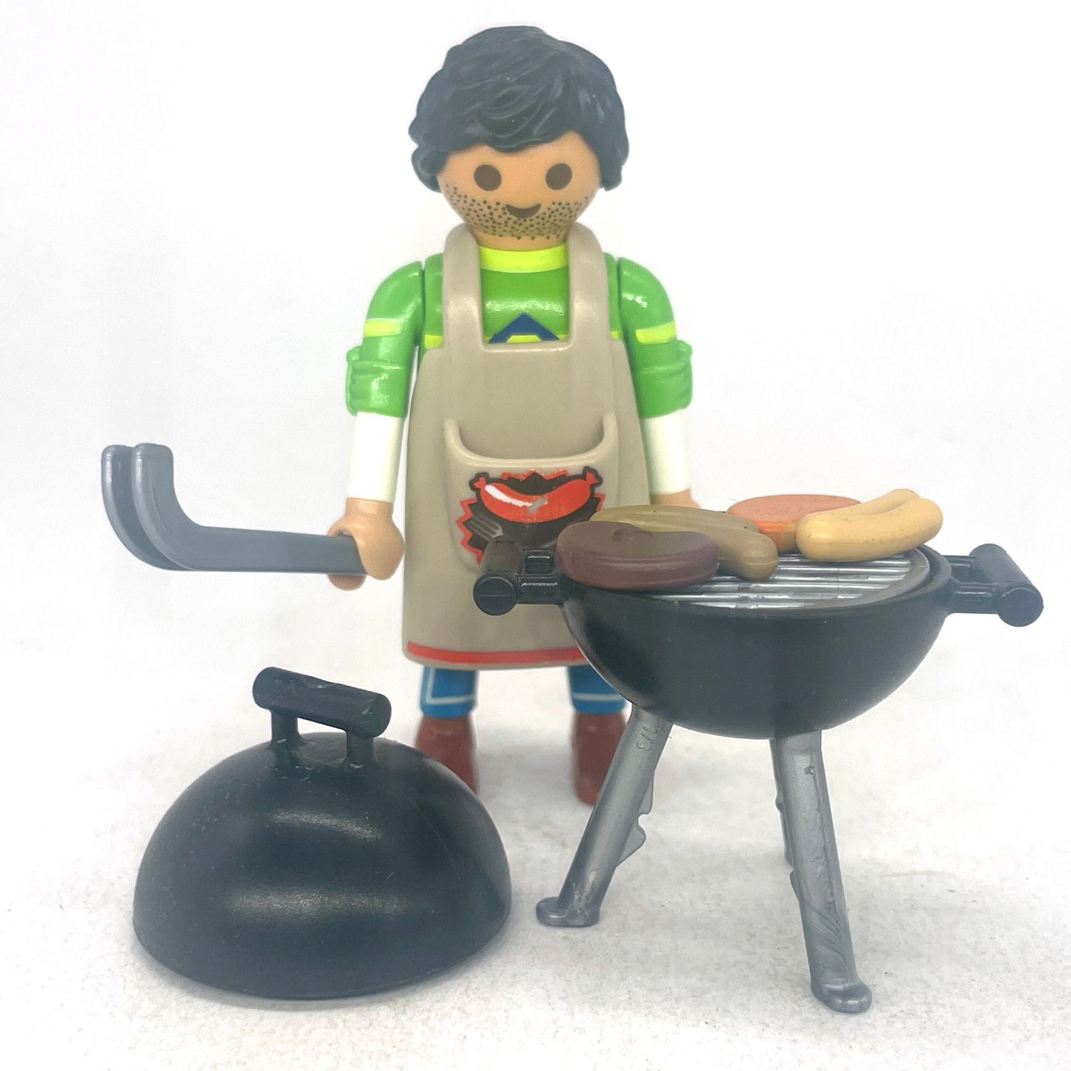 playmobil homme au barbecue