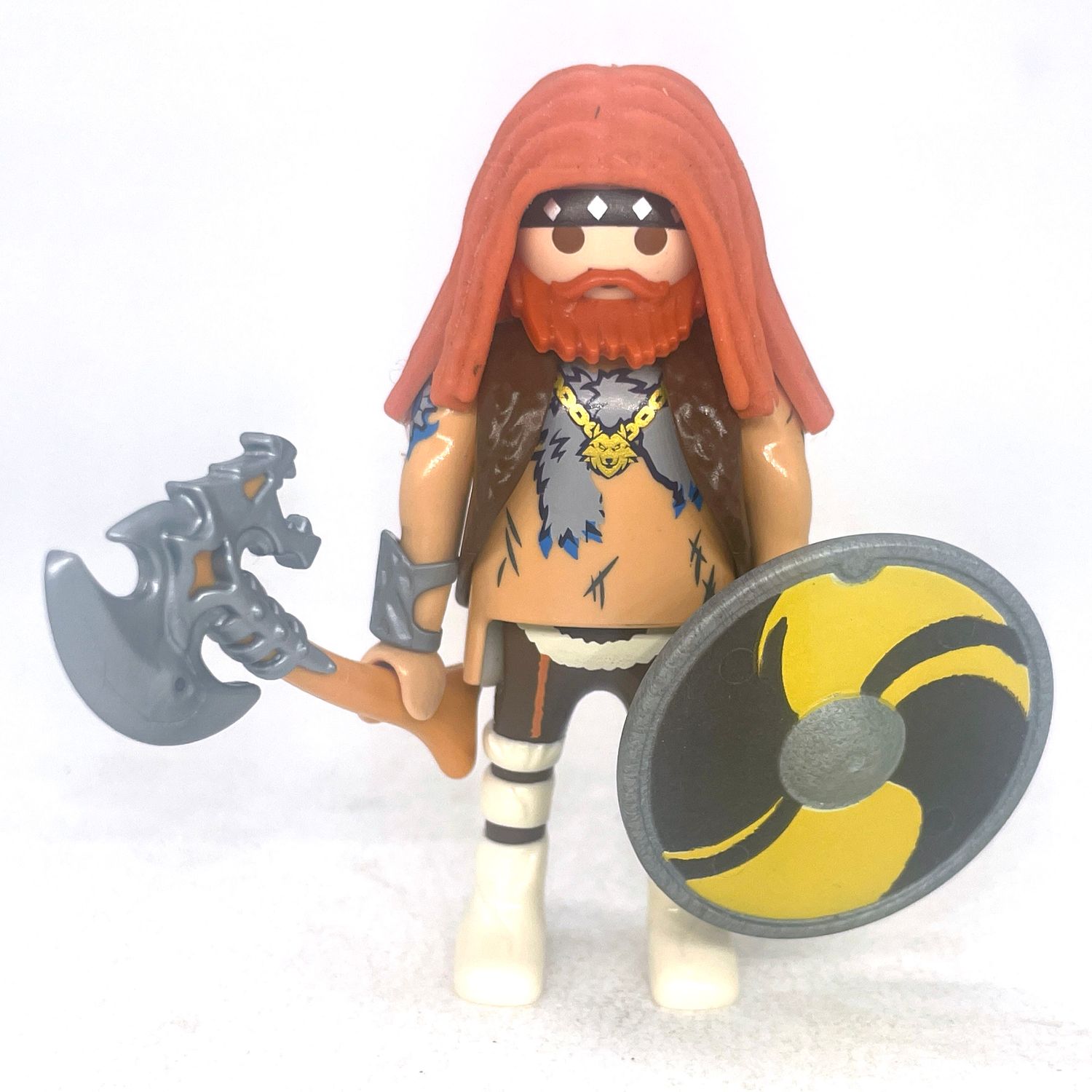playmobil barbare aux cheveux longs