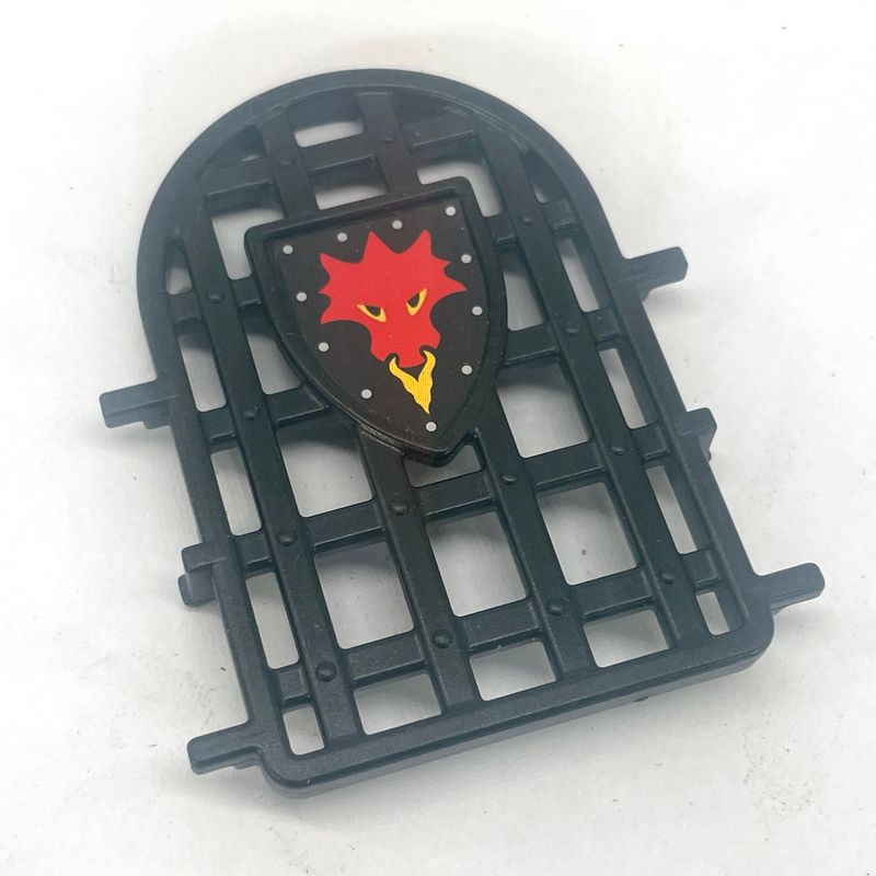 playmobil fenêtre grille château dragon rouge