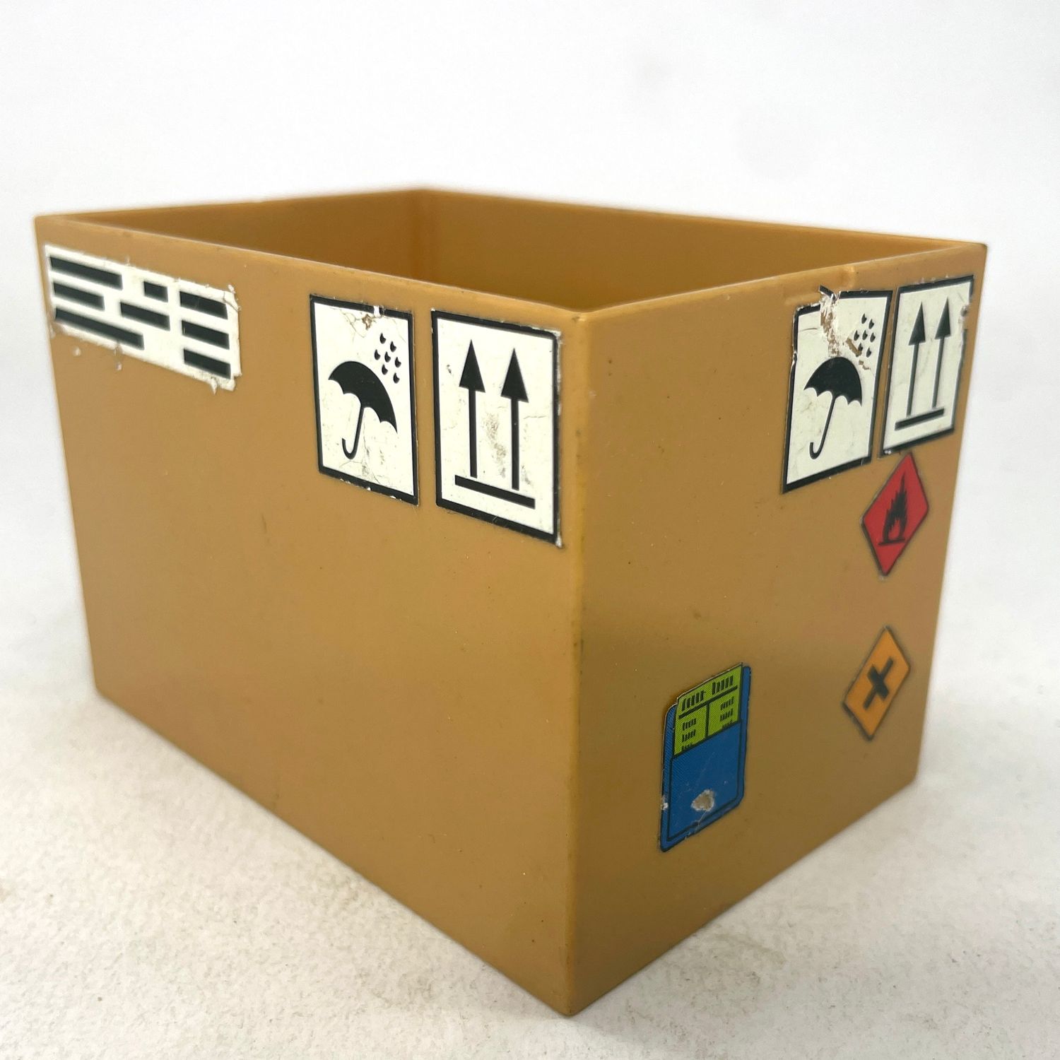 playmobil caisse de tyransport marron