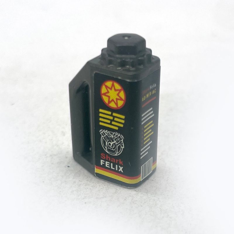 playmobil bidon d'huile noir