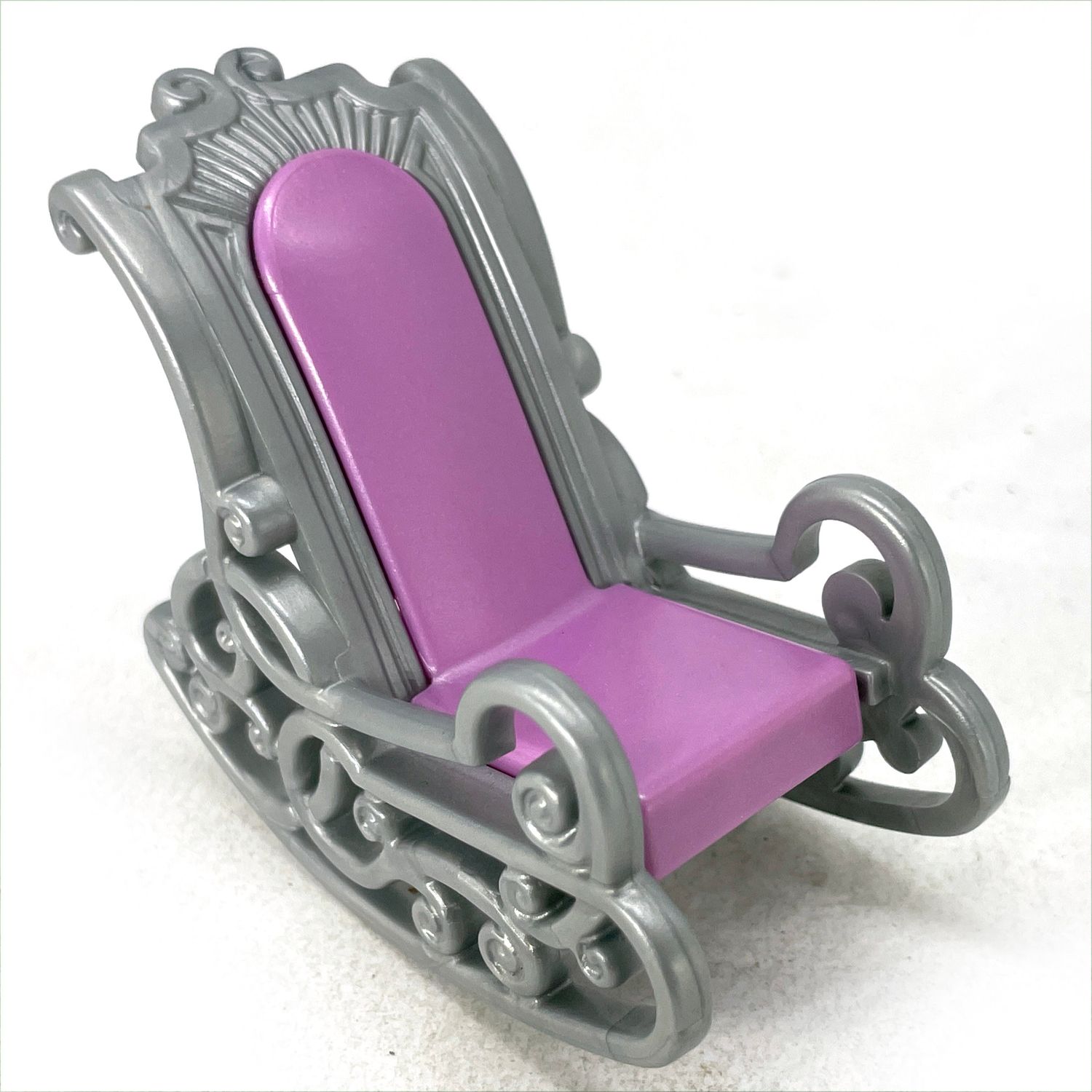 playmobil fauteuil à bascule rose