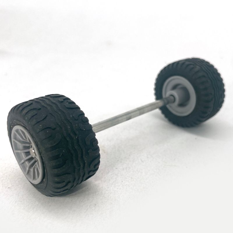 playmobil roue double grise