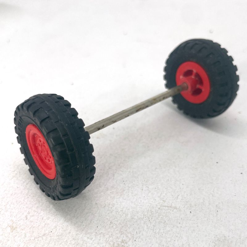 playmobil roue double rouge agricole