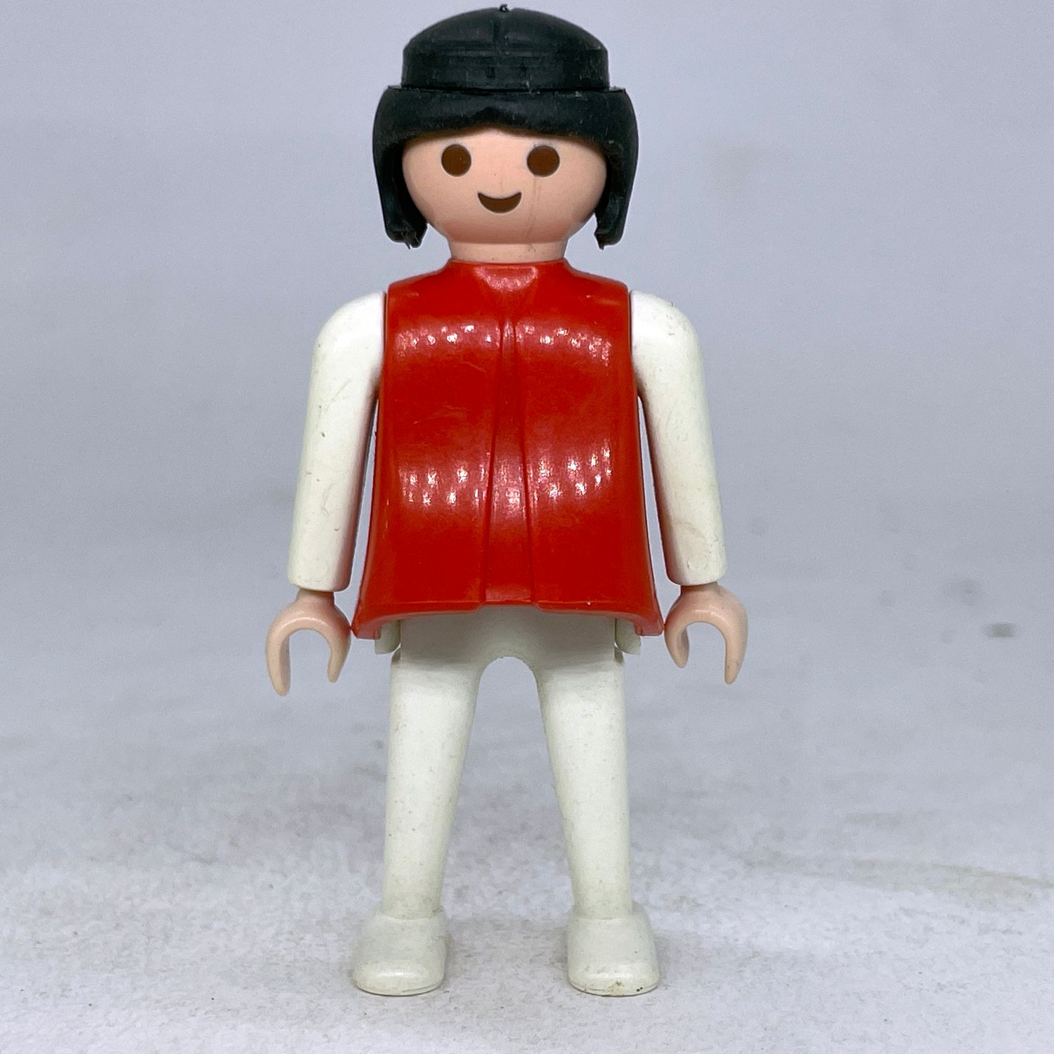 playmobil femme rouge blanche vintage
