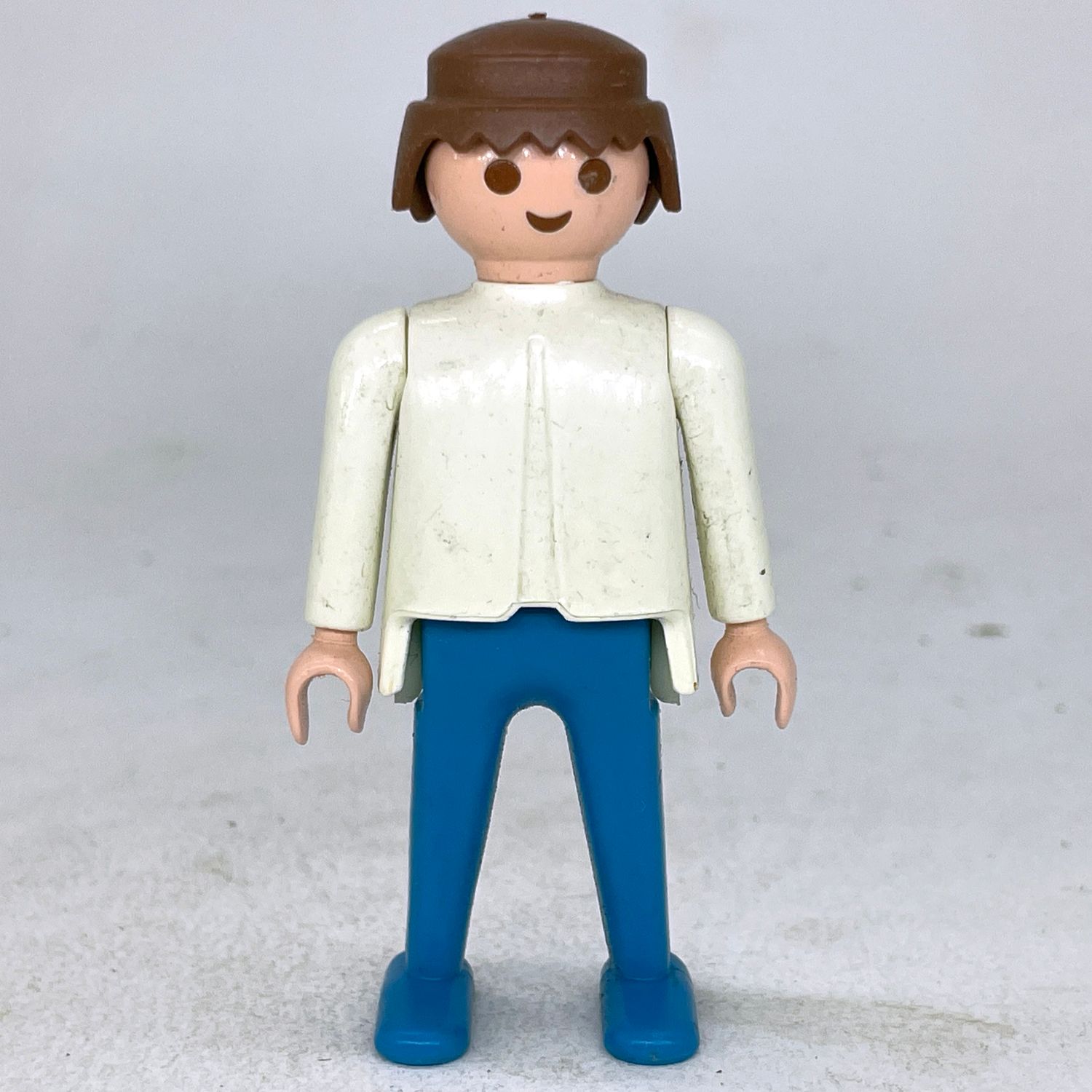 playmobil homme blanc bleu vintage