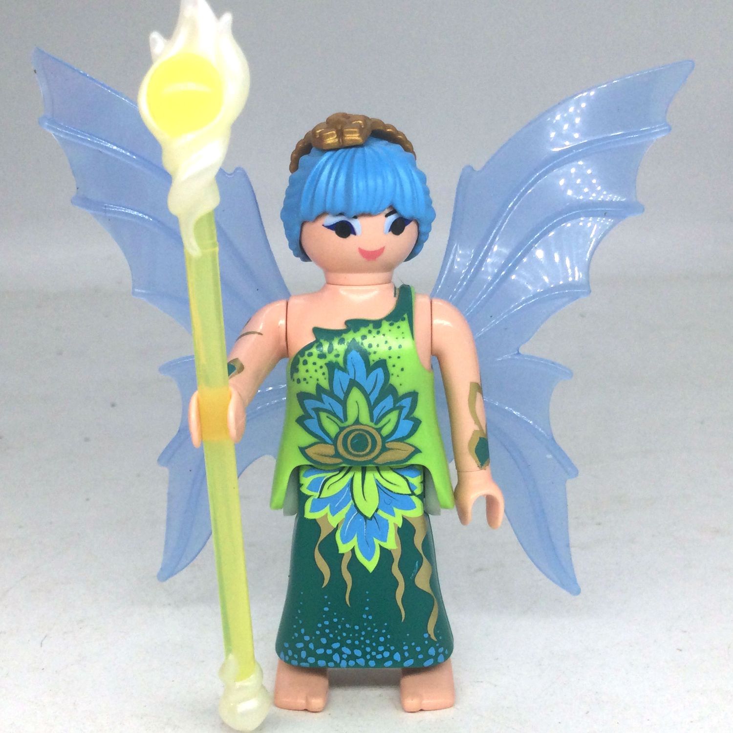 playmobil fée verte turquoise