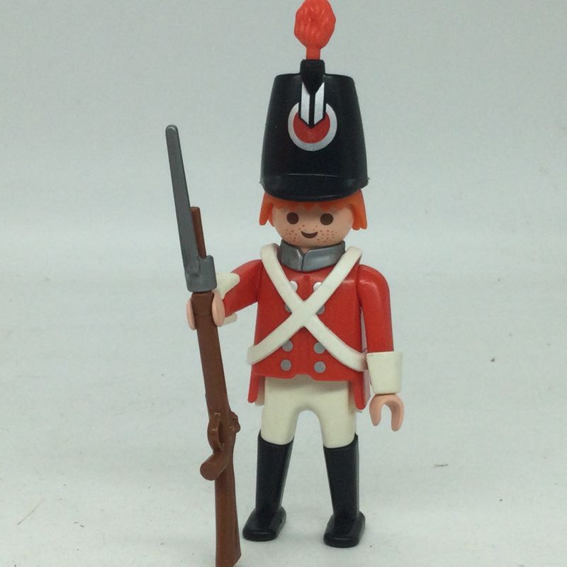 playmobil soldat anglais classique roux